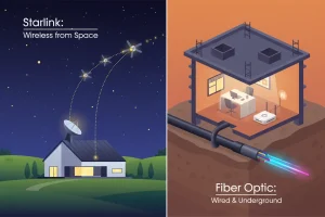 Starlink Vs Fiber Optik Solusi Internet Paling Efektif Untuk Daerah Terpelosok